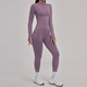 Nahtloses Yoga Set Mit Schockabsorbierendem BH Und High Waist Shorts
