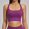 Nahtloses Yoga Sport BH Crop Top - Schockabsorbierendes Fitness Vest Push Up