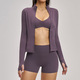 Damen 3-Piece Yoga Sport Set Mit Schockabsorbierendem BH Und High Waist Shorts