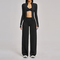 Drei-Piece Yoga Suit Sport Set Damen Schockabsorbierende Athletic Wear Running Workout Clothes
