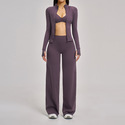 Drei-Piece Yoga Suit Sport Set Damen Schockabsorbierende Athletic Wear Running Workout Clothes