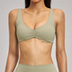 Damen Yoga Sport BH Schockabsorbierendes Workout Top Running Push Up BH