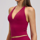 Damen Yoga Training Fitness Vest Quick Dry Solid Color