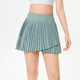 Damen Yoga Fitness Tennis Skirt Mit Taschen Side Split