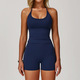 seamless High Waisted Yoga Leggings And Vest Top Set