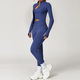 seamless Yoga Set With Sports Bra And Long Sleeve Leggings