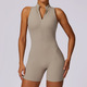 women's Workout Yoga Set Fitness Bodysuit Zip Jumpsuit