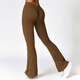 High Waist Flare Yoga Leggings Mit V-Shaped Hip