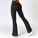 High Waist Flare Yoga Leggings Mit V-Shaped Hip