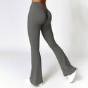 high Waist Flare Yoga Leggings With V-Shaped Hip