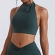 Damen Backless Halter Tank Top Mit Chest Cushion Für Gym & Running
