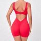 nahtloser Yoga Jumpsuit Backless Running Workout Gym Shorts für Damen