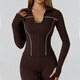 langärmelige Zip Sportjacke Yoga Shirt Quick Dry Gym Top