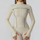 langärmelige Zip Sportjacke Yoga Shirt Quick Dry Gym Top