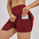 A-Line Yoga Skirt für Damen mit Quick Dry gefütterten Shorts