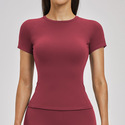 women’S Short Sleeve Yoga Top Activewear Gym Shirt