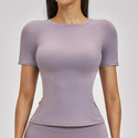 women’S Short Sleeve Yoga Top Activewear Gym Shirt