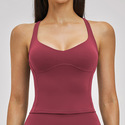 Cross Back stoßfestes Yoga Vest für Damen