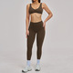 Tracksuit für Damen 2-Piece Yoga Set stoßfester Sports Bra High Waist Leggings