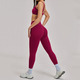 Tracksuit für Damen 2-Piece Yoga Set stoßfester Sports Bra High Waist Leggings