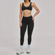 Tracksuit für Damen 2-Piece Yoga Set stoßfester Sports Bra High Waist Leggings