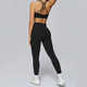 women’S Yoga Set 2-Piece Crop Top High Waist Leggings
