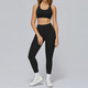women’S Yoga Set 2-Piece Crop Top High Waist Leggings