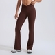 wide Leg High Stretch Yoga Leggings With Bell-Bottom Hem
