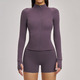 2 Piece Yoga langärmeliger Suit für Damen mit Cycling Shorts