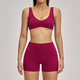 Yoga 2 Piece Workout Set für Damen stoßfester Sports Bra Cycling Shorts