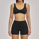 Yoga 2 Piece Workout Set für Damen stoßfester Sports Bra Cycling Shorts