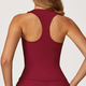 solid Color Push Up Sports Bra Tank Top For Women