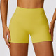 Hohe Taille Yoga Shorts mit V-förmigem Push Up Design