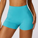 Hohe Taille Yoga Shorts mit V-förmigem Push Up Design