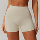 Hohe Taille Yoga Shorts mit V-förmigem Push Up Design
