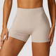 Hohe Taille Yoga Shorts mit V-förmigem Push Up Design