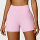 Hohe Taille Yoga Shorts mit V-förmigem Push Up Design