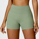 Hohe Taille Yoga Shorts mit V-förmigem Push Up Design