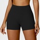 Hohe Taille Yoga Shorts mit V-förmigem Push Up Design