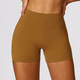 Hohe Taille Yoga Shorts mit V-förmigem Push Up Design