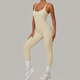women’S Tracksuit Sleeveless Jumpsuit Backless Yoga Set Gym Workout Bodysuit Sportswear Romper
