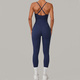 women’S Tracksuit Sleeveless Jumpsuit Backless Yoga Set Gym Workout Bodysuit Sportswear Romper