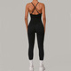 women’S Tracksuit Sleeveless Jumpsuit Backless Yoga Set Gym Workout Bodysuit Sportswear Romper