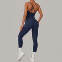 women’S Tracksuit Sleeveless Jumpsuit Backless Yoga Set Gym Workout Bodysuit Sportswear Romper