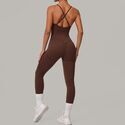 women’S Tracksuit Sleeveless Jumpsuit Backless Yoga Set Gym Workout Bodysuit Sportswear Romper