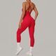 women’S Tracksuit Sleeveless Jumpsuit Backless Yoga Set Gym Workout Bodysuit Sportswear Romper