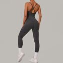 women’S Tracksuit Sleeveless Jumpsuit Backless Yoga Set Gym Workout Bodysuit Sportswear Romper