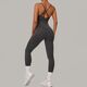 women’S Tracksuit Sleeveless Jumpsuit Backless Yoga Set Gym Workout Bodysuit Sportswear Romper