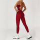 Einteiliger Yoga Jumpsuit Rückenfreies Sportbekleidung Ärmelloses Workout Bodysuit