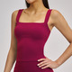Damen Yoga Sport Vest Fitness Crop Top Atmungsaktives Gym Tank